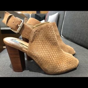 Nude Suede Heels by Tahari